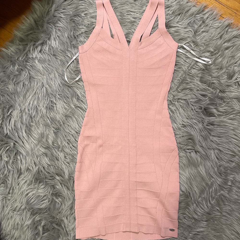 GUESS pink shaping dress